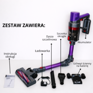 Odkurzacz ADM bezprzewodowy ze składaną rurką - 583