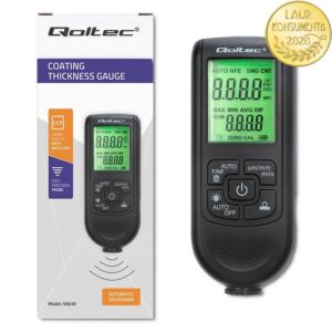 50630 - Qoltec Miernik grubości lakieru z wyświetlaczem LCD | 0 ~ 2000um